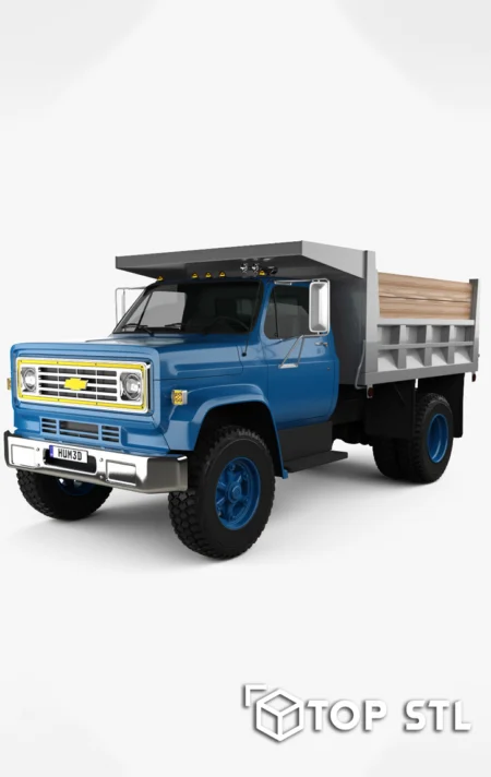 Chevrolet C70 Dump Truck STL – Chevrolet C70 Dump Truck 3D printed scale model