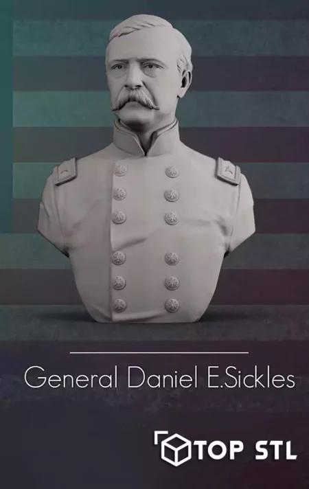 Daniel Sickles 3D Print – Daniel Sickles 3D printed figure