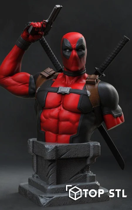 Deadpool Bust 3D Print – Deadpool Bust 3D printed bust