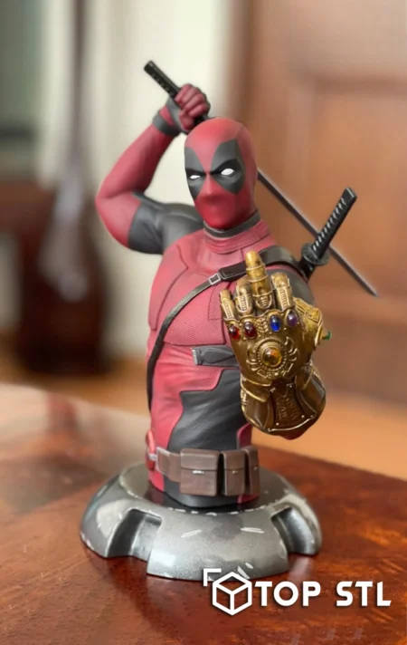 Deadpool Infinity Gauntlet STL – Deadpool Infinity Gauntlet 3D printed figure