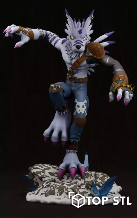 Digimon WereGarurumon 3D Print – Digimon WereGarurumon 3D printed figure