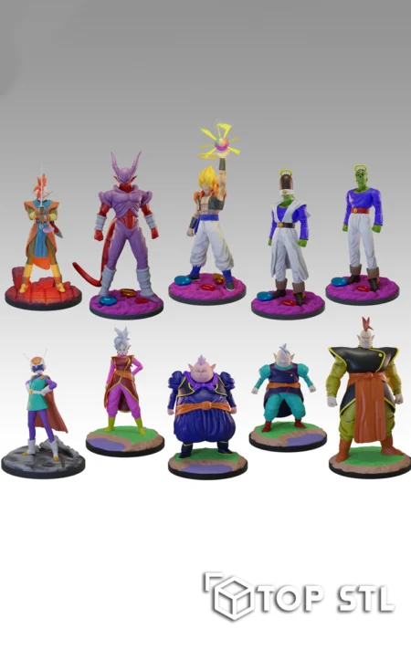 Dragon Ball Miniatures 3D Print – Dragon Ball Miniatures 3D printed miniatures set