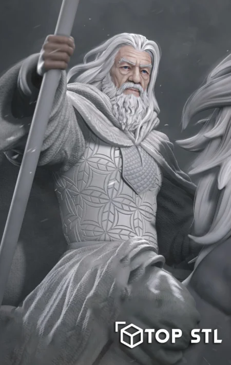 Gandalf 3D Print – Gandalf 3D printed figure