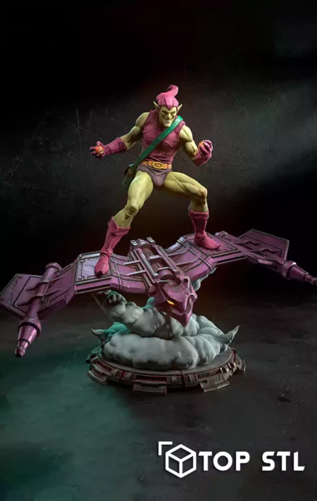 Green Goblin Diorama and Bust 3D Print – Green Goblin Diorama and Bust 3D printed diorama