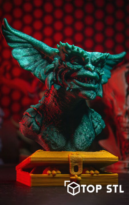 Gremlin Bust STL – Gremlin Bust 3D printed bust