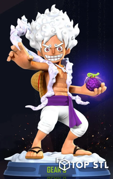Kid Luffy Gear 5 3D Print – Kid Luffy Gear 5 3D printed figure