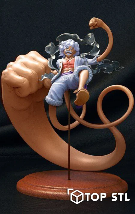 Luffy Gear 5 3D Print – Luffy Gear 5 3D printed figure