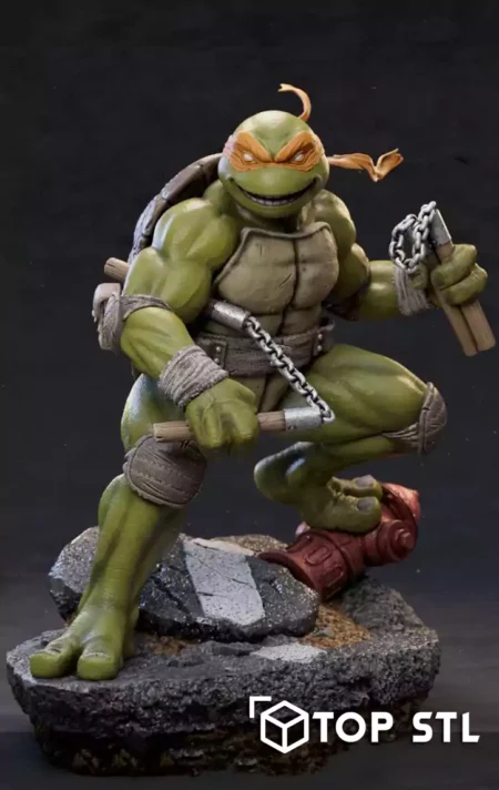 Michelangelo TMNT 3D Print – Michelangelo TMNT 3D printed figure