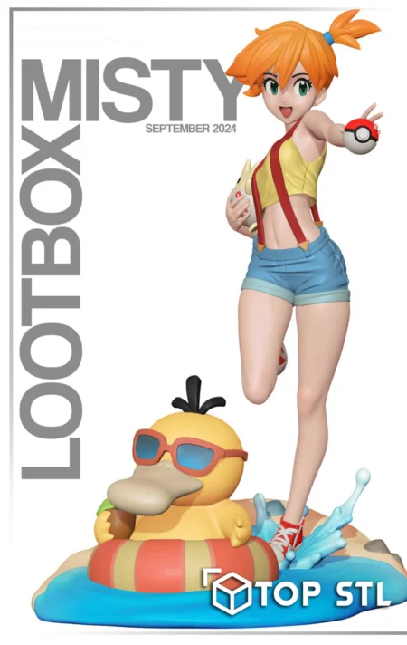 Misty Pokemon STL – Misty Pokemon 3D printed figure