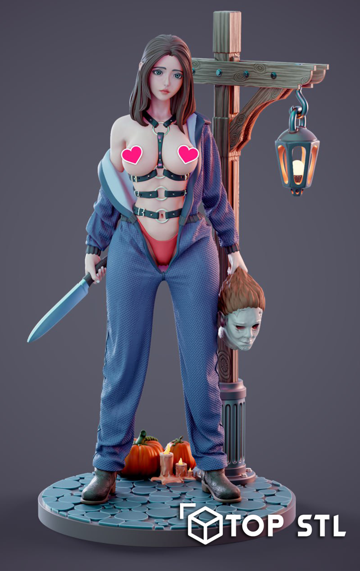 Myers Halloween Girl STL – Myers Halloween Girl 3D printed figure