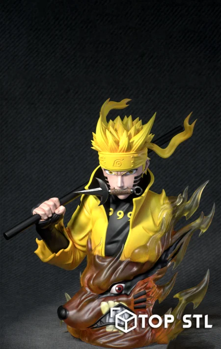 Naruto Six Paths Bust 3D Print – Naruto Six Paths Bust 3D printed bust