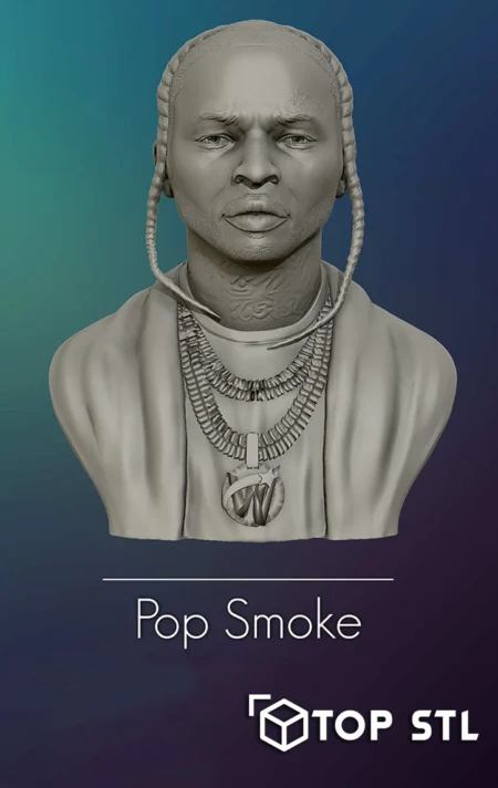 Pop Smoke 3D Print – Pop Smoke 3D printed figure
