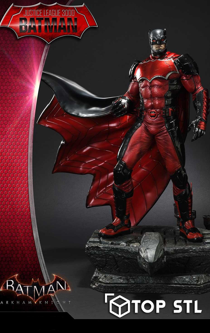 Red Batman STL – Red Batman 3D printed figure
