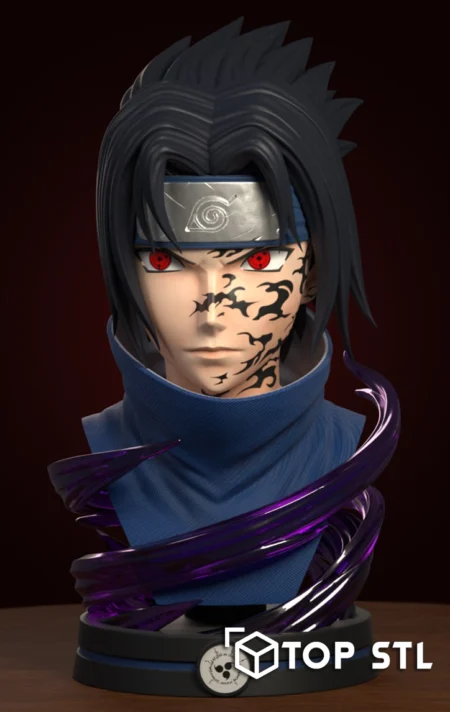 Sasuke Bust 3D Print – Sasuke Bust 3D printed bust