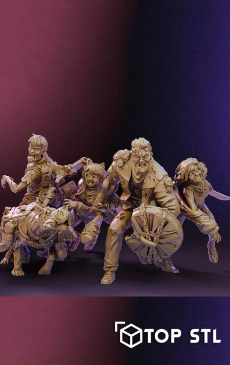 Scooby Doo Gang Zombies STL – Scooby Doo Gang Zombies 3D printed STL pack