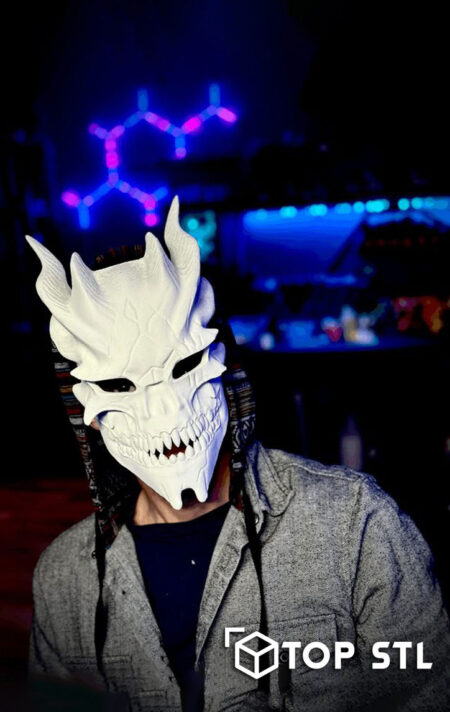 Skull mask STL – Skull mask 3D printed cosplay model