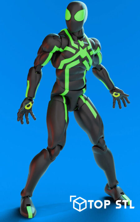Stealth Big Time Spiderman Action Figure 3D Print – Stealth Big Time Spiderman Action Figure 3D printed figure