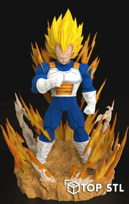 Super Vegeta Namek 3D Print – Super Vegeta Namek 3D printed figure