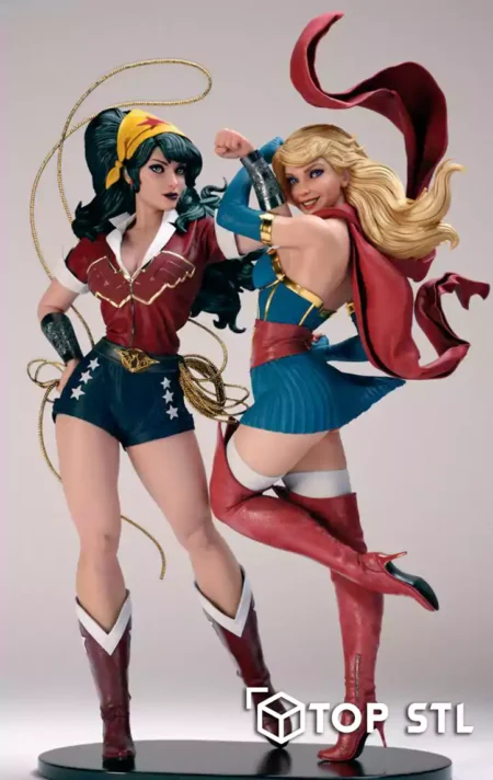 Supergirl Wonder Woman 3D Print – Supergirl Wonder Woman 3D printed figure