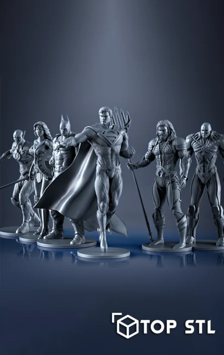 Superheroes League STL – Superheroes League 3D printed STL pack