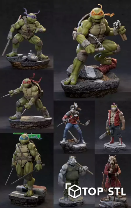 TMNT Pack 3D Print – TMNT Pack 3D printed STL pack