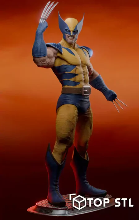 Wolverine Sculpture 3D Print – Wolverine Sculpture 3D printed figure