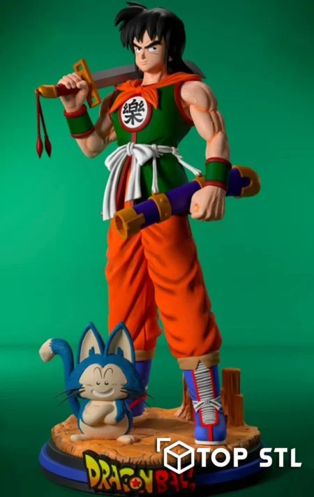 Yamcha and Puar 3D Print – Yamcha and Puar 3D printed figure