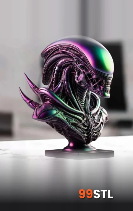 Alien Xenomorph Bust 3D Print – Alien Xenomorph Bust bust view 2